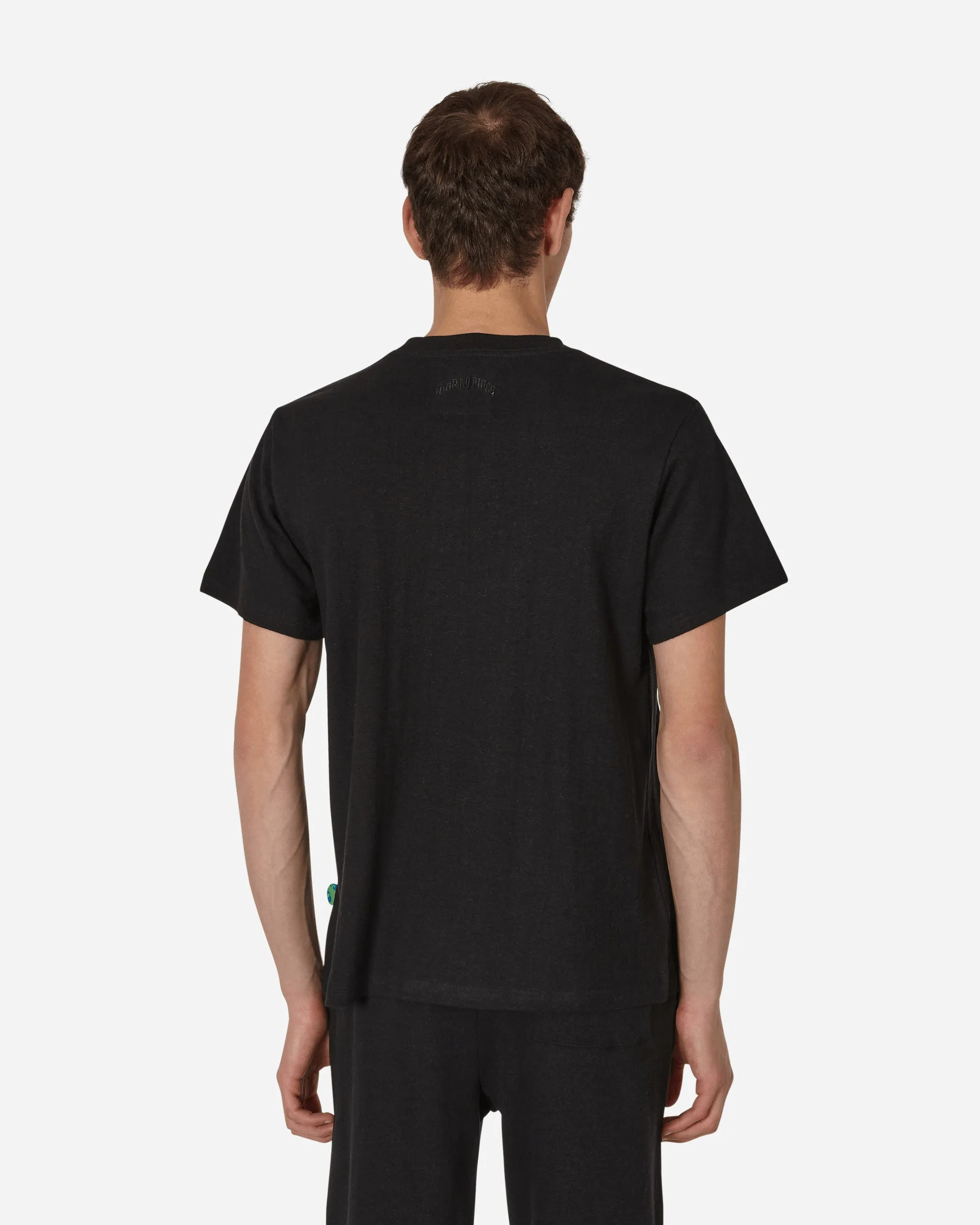 T-shirt en chanvre Paix Mondiale Noir