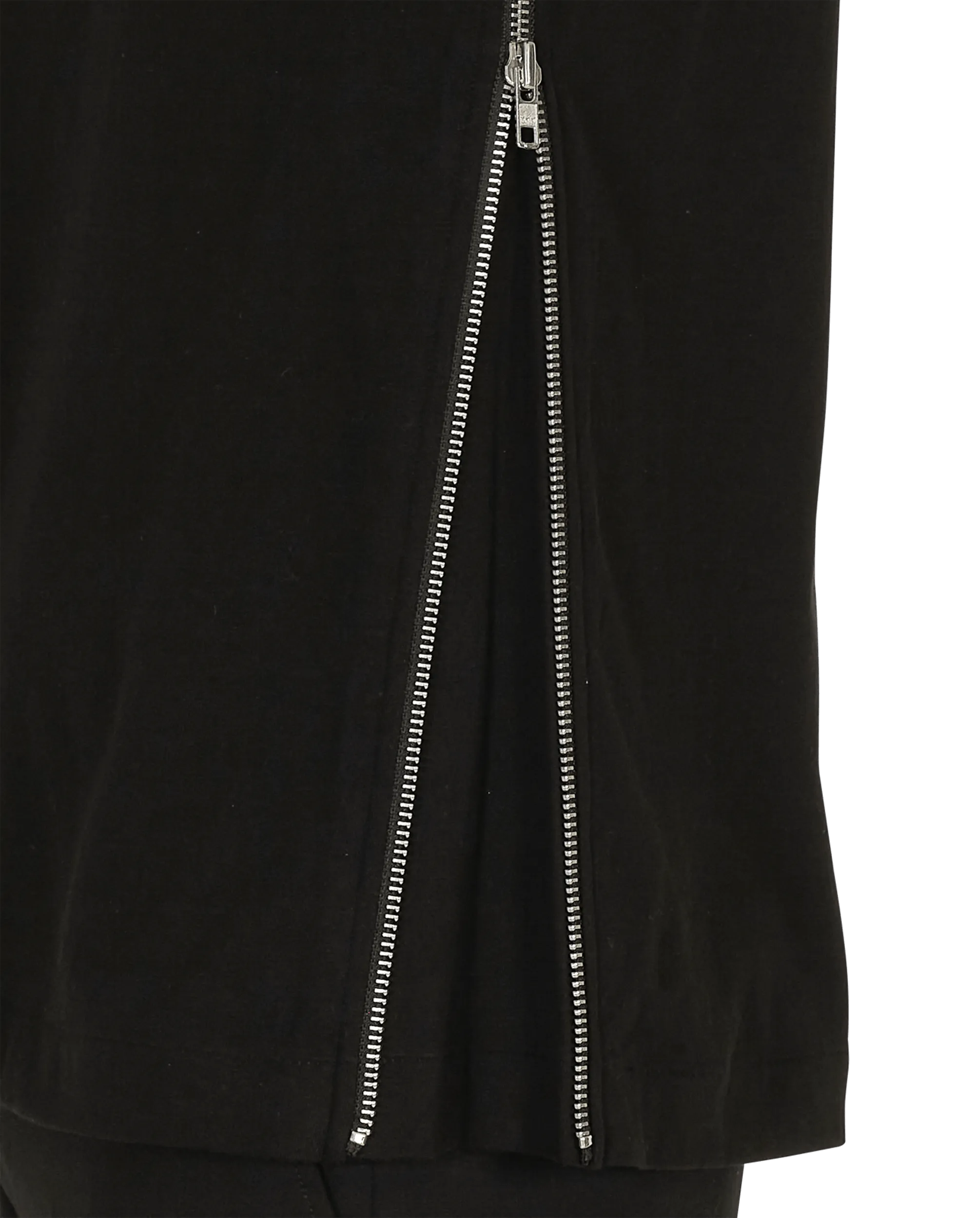 T-Shirt à Fermeture Éclair Noir