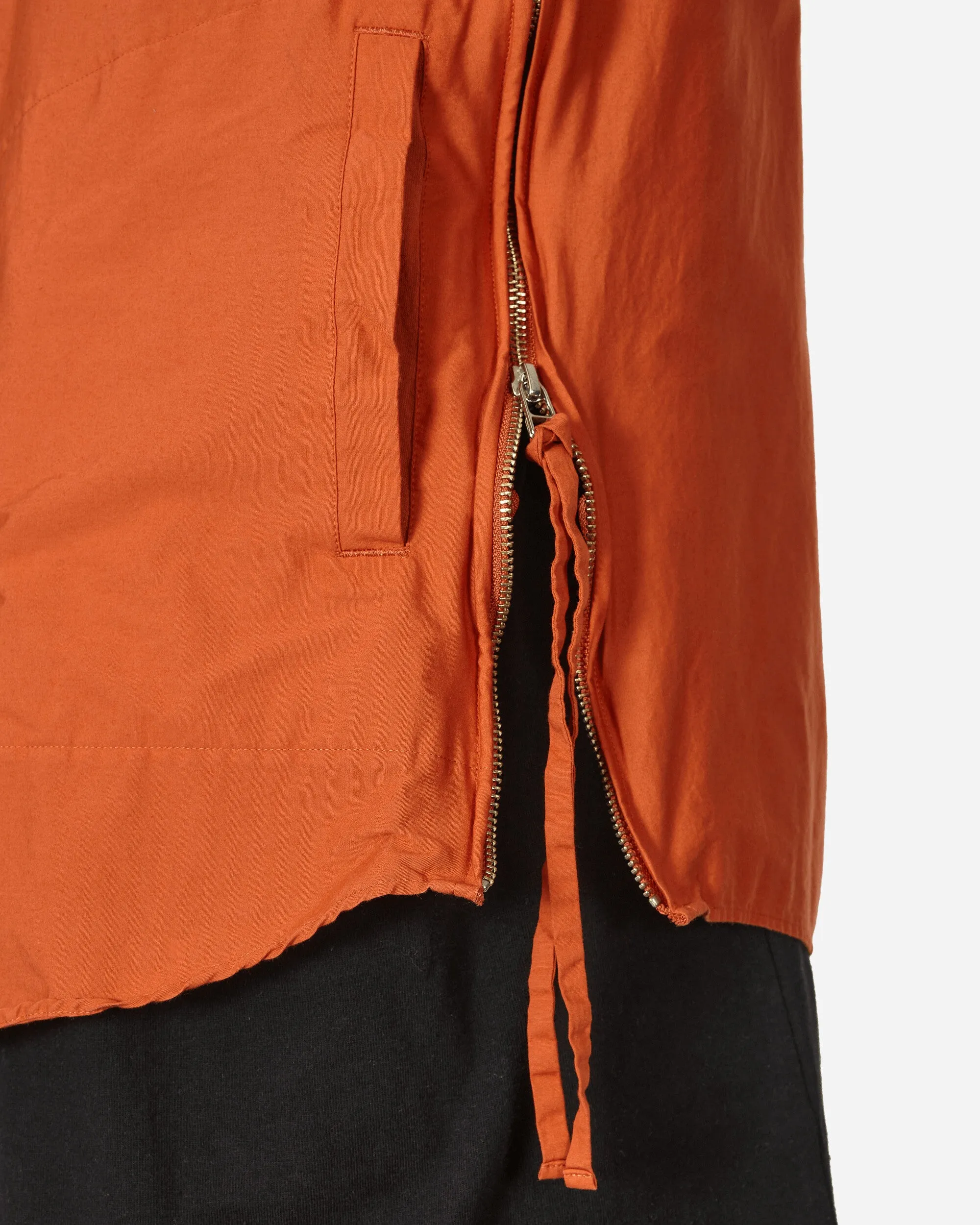 Chemise à zip orange