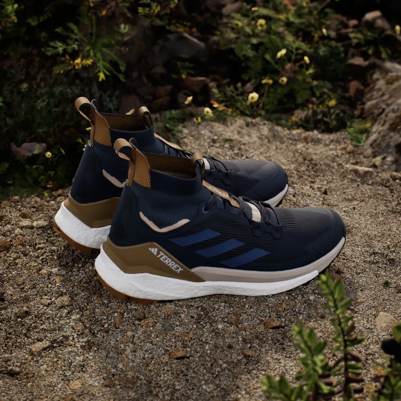 Adidas Terrex Free Hiker 2.0 Chaussure de Randonnée Encre Légendaire / Acier Merveilleux