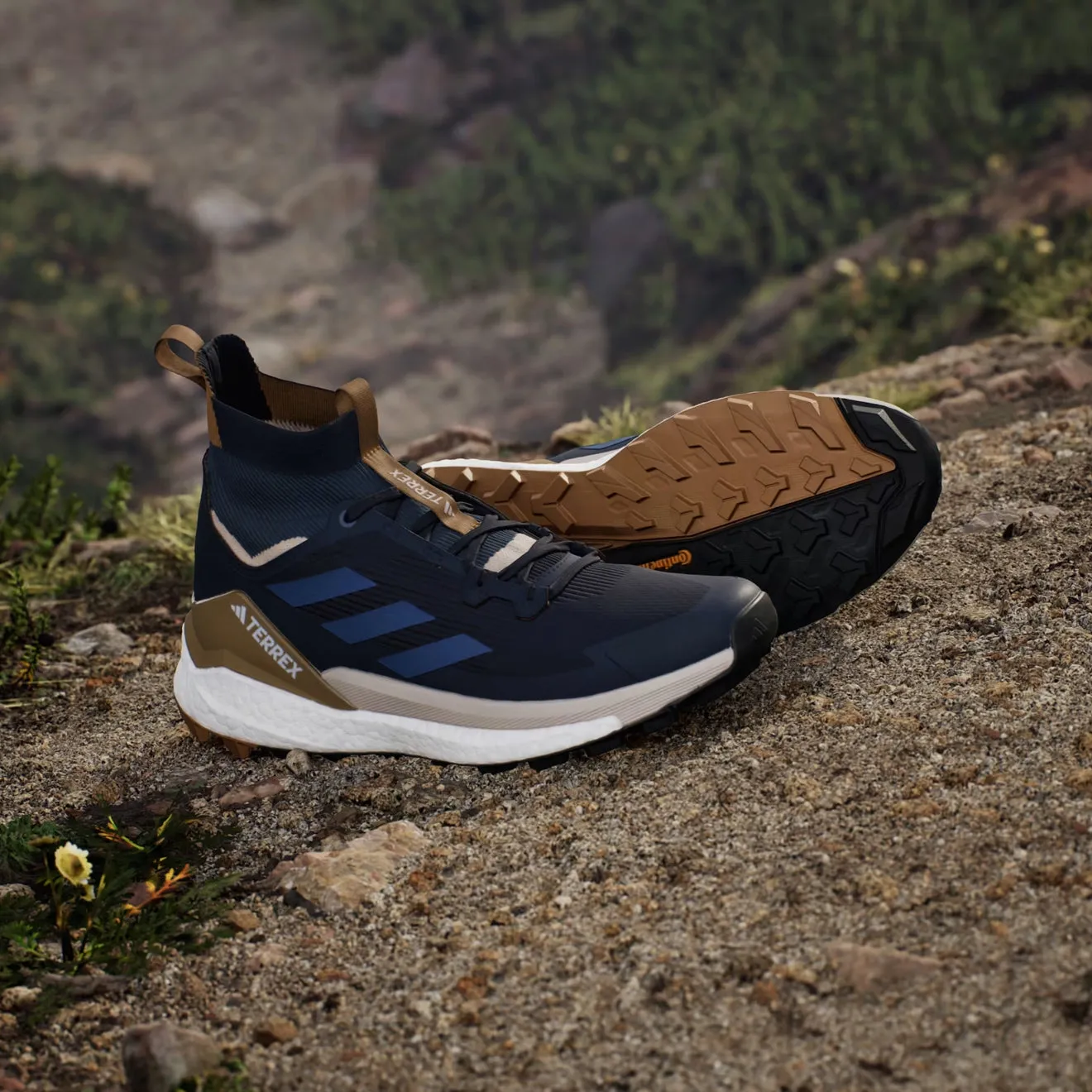 Adidas Terrex Free Hiker 2.0 Chaussure de Randonnée Encre Légendaire / Acier Merveilleux