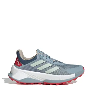 Chaussures de trail Adidas Terrex Soulstride Ultra Gris Magique / Vert Lin / Rubis Pur