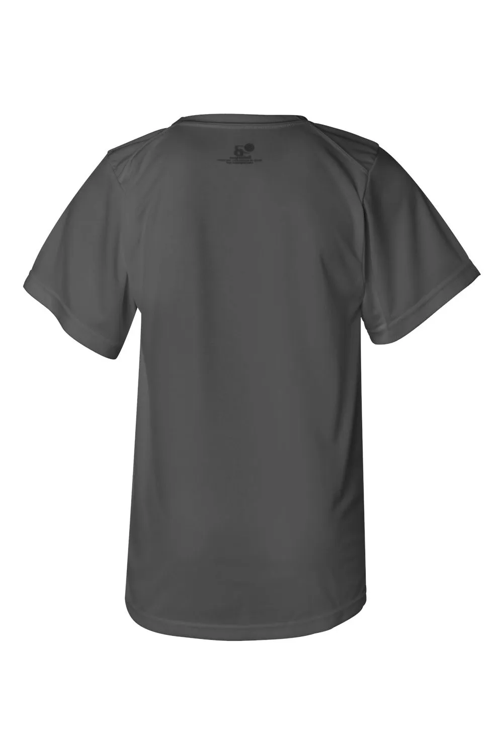 T-shirt à manches courtes et col rond Badger Youth B-Core absorbant l'humidité - Gris graphite