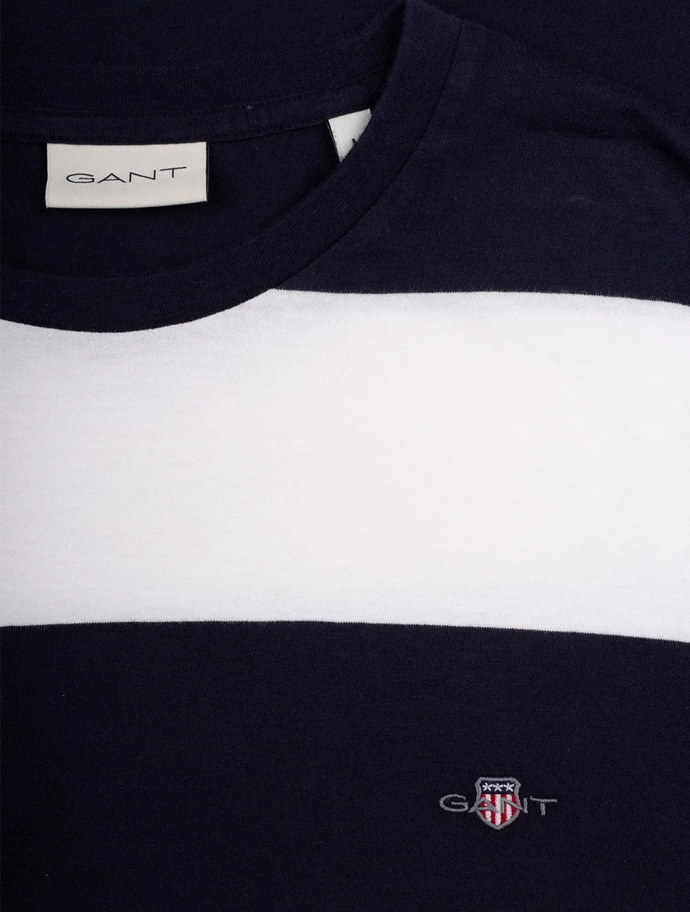T-shirt à manches courtes à rayures Bar couleur coquille d'œuf