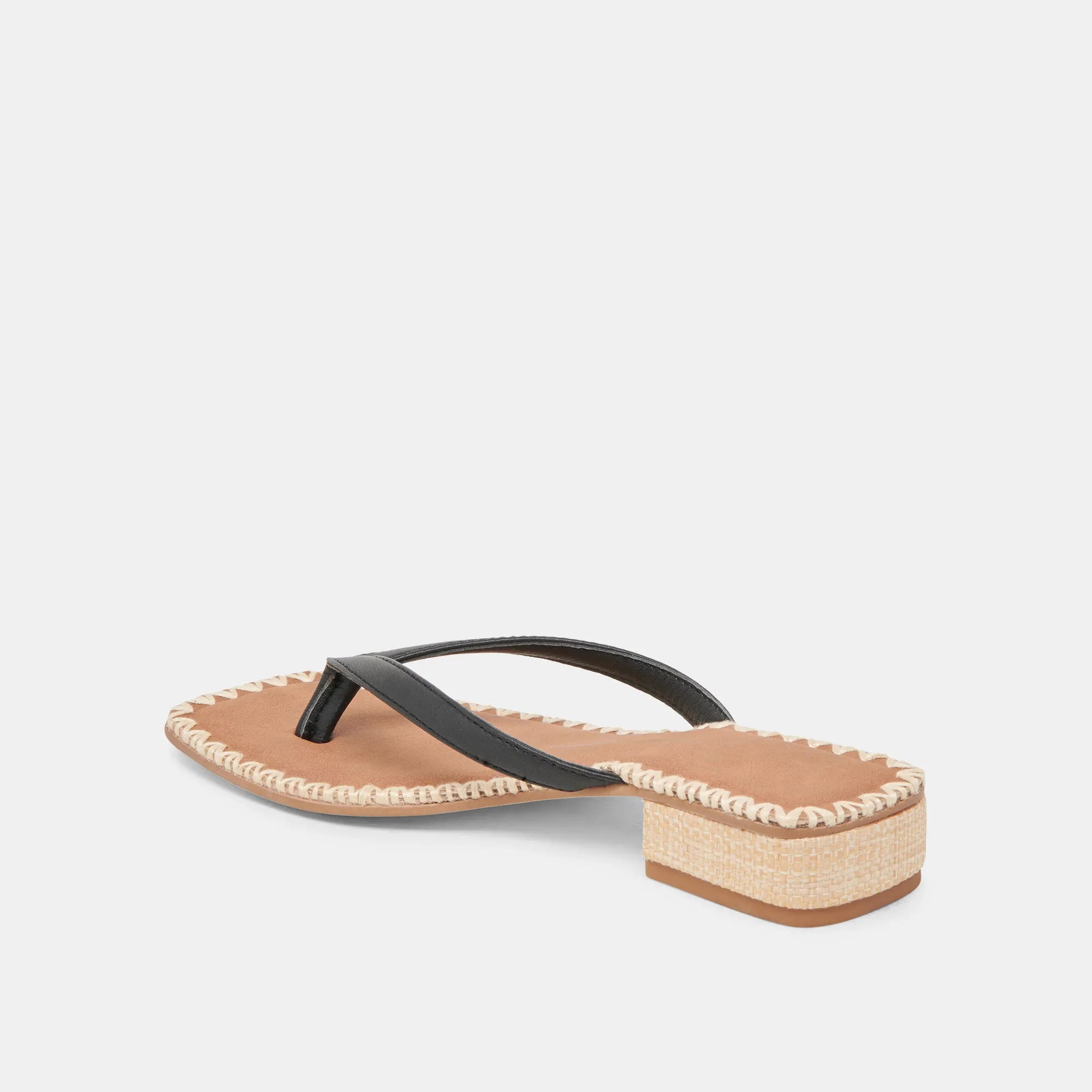 SANDALES BARTY EN CUIR NOIR