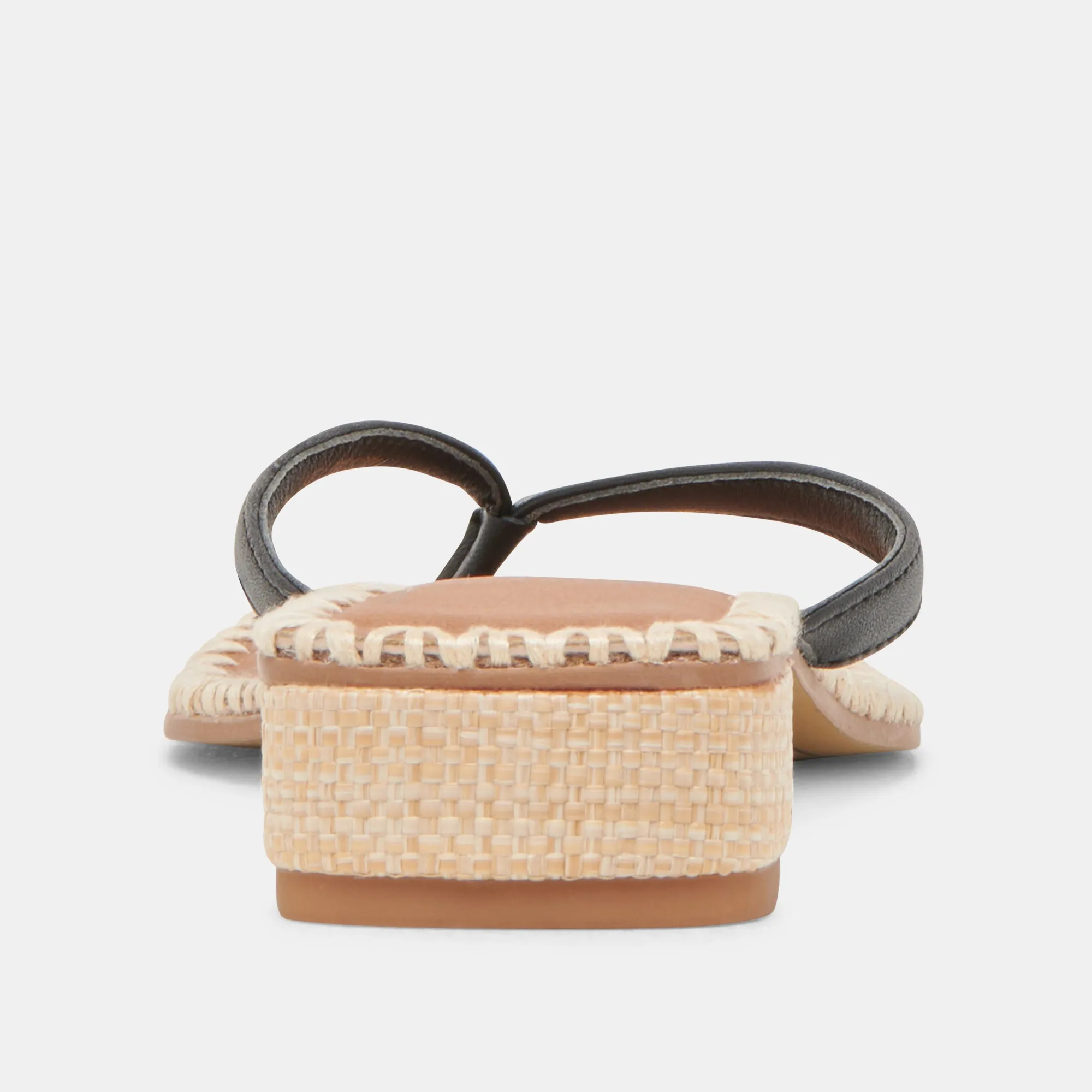 SANDALES BARTY EN CUIR NOIR