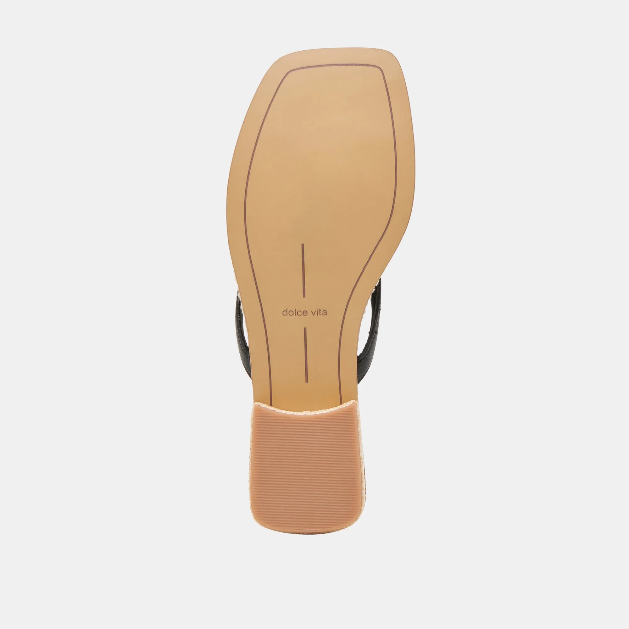 SANDALES BARTY EN CUIR NOIR