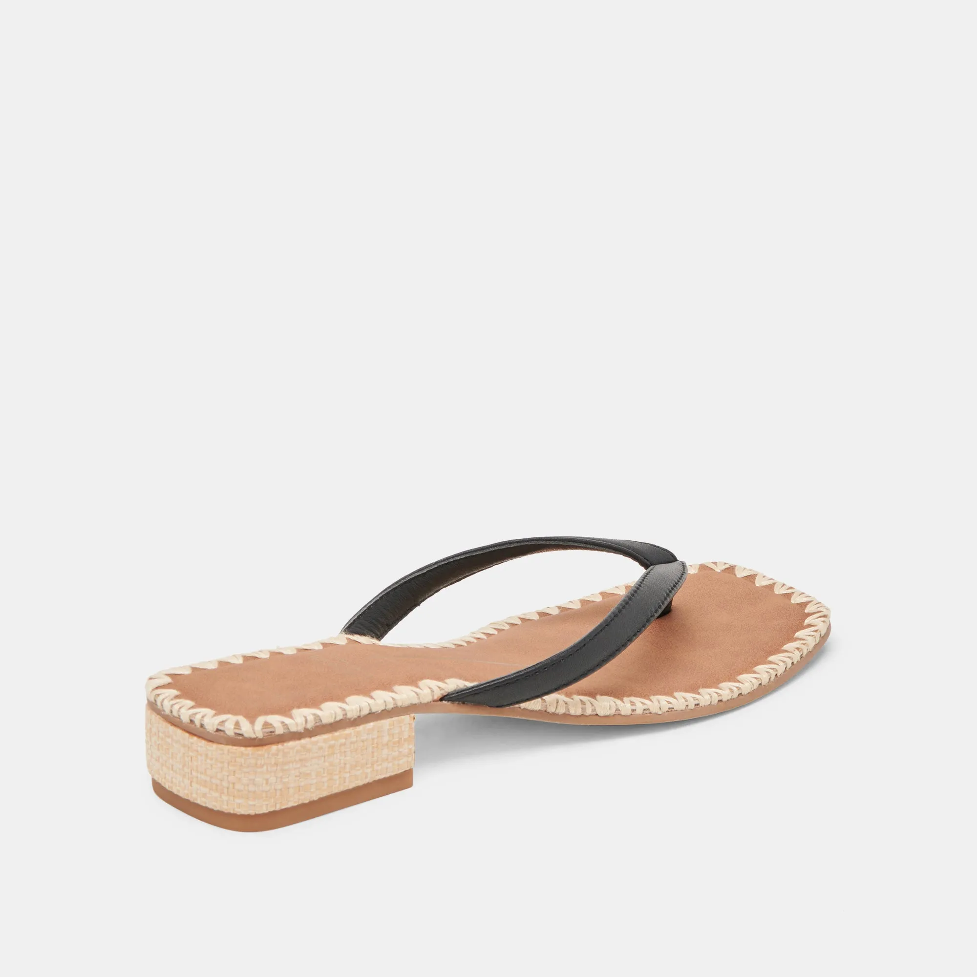 SANDALES BARTY EN CUIR NOIR