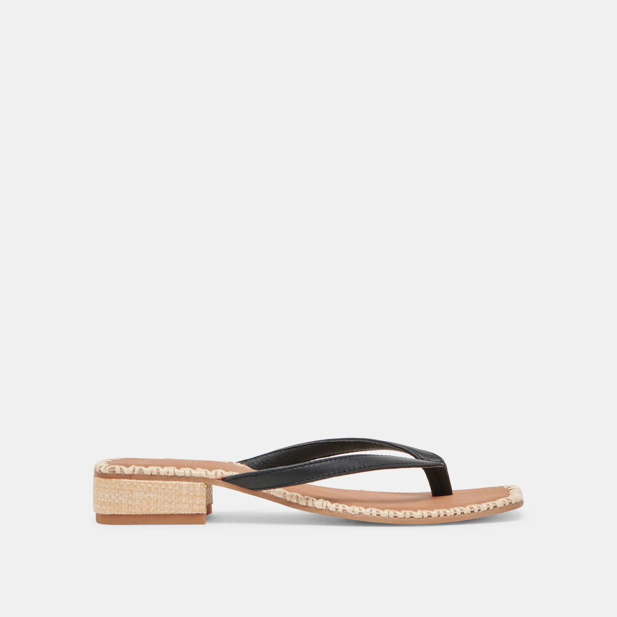 SANDALES BARTY EN CUIR NOIR