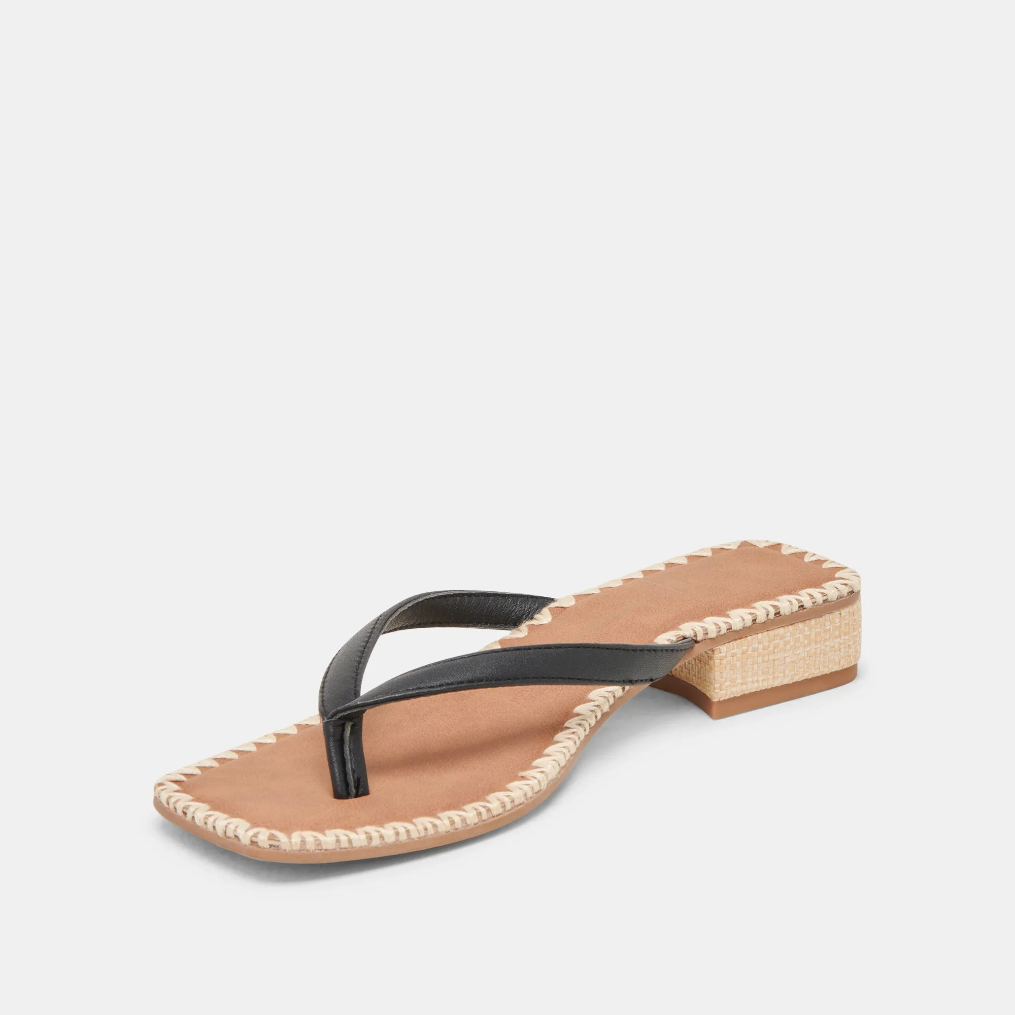 SANDALES BARTY EN CUIR NOIR