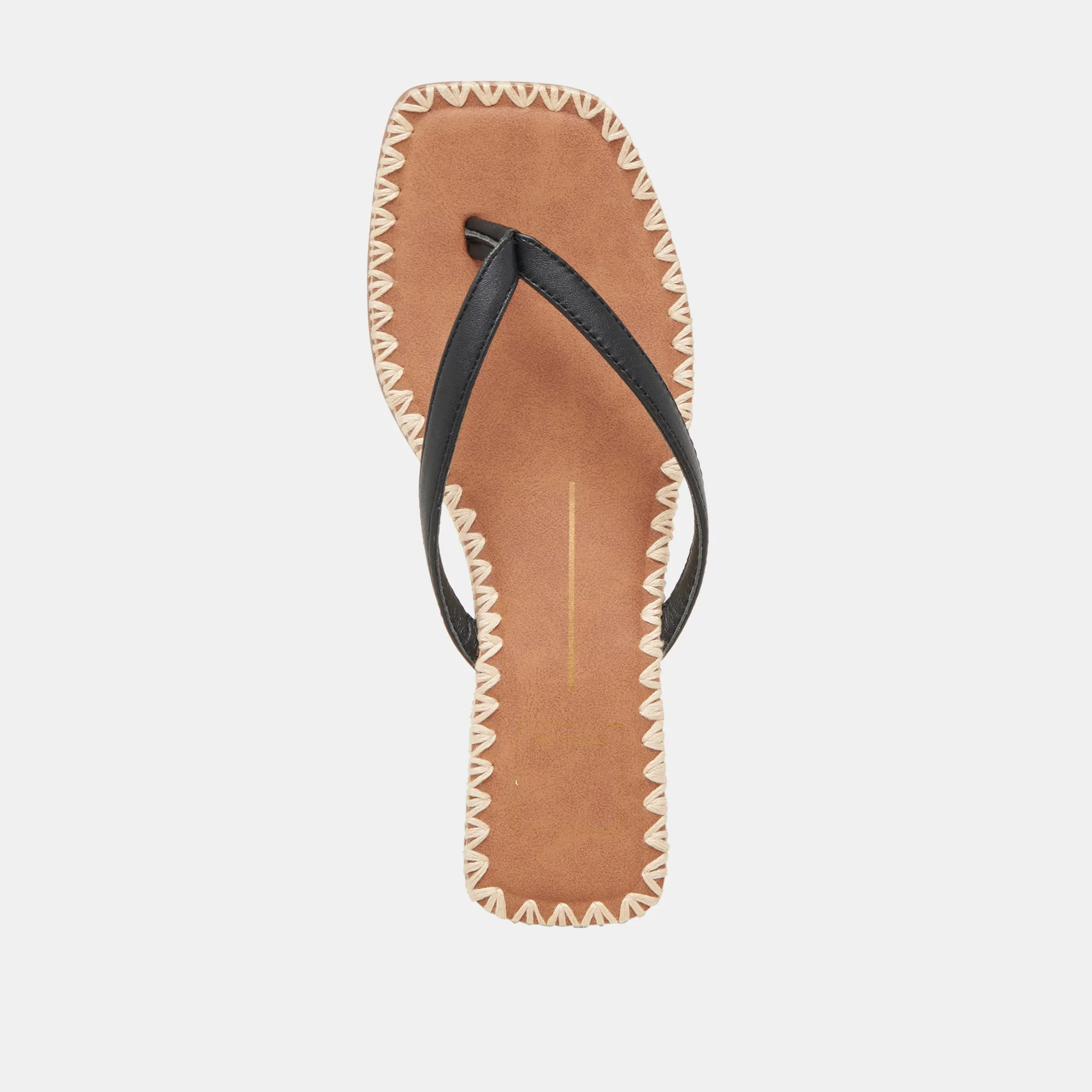 SANDALES BARTY EN CUIR NOIR