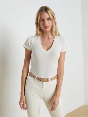 T-shirt col en V Becca Cotton