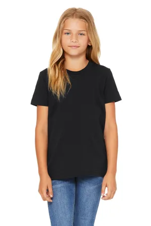 Bella   Canvas T-shirt à manches courtes et col rond pour jeunes - Noir vintage