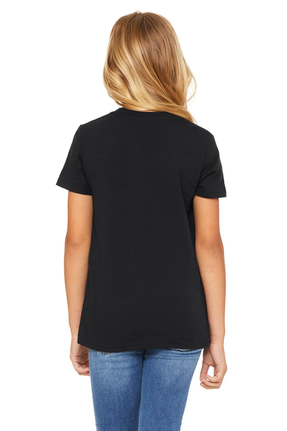 Bella   Canvas T-shirt à manches courtes et col rond pour jeunes - Noir vintage