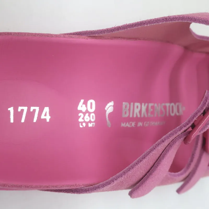Birkenstock 1774 III Sandales Florida Slide en Suédine Rose Azalée Taille 40