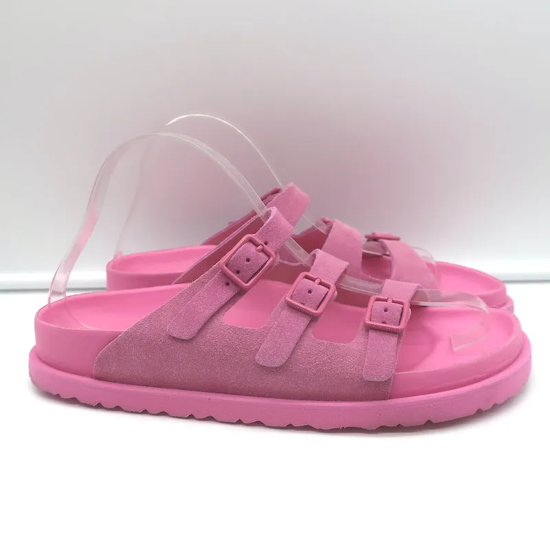 Birkenstock 1774 III Sandales Florida Slide en Suédine Rose Azalée Taille 40