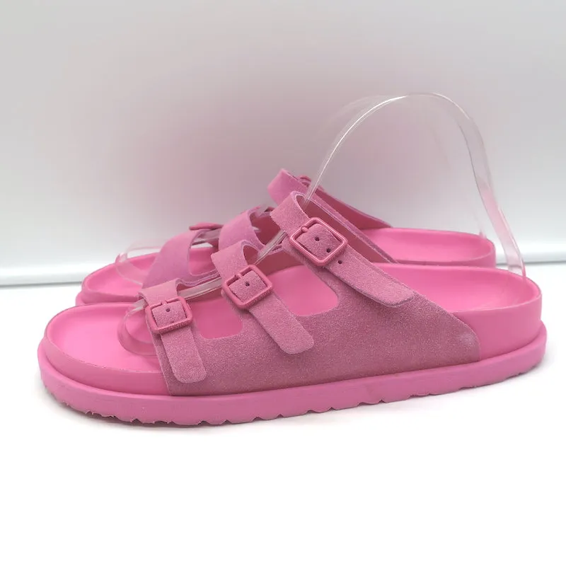 Birkenstock 1774 III Sandales Florida Slide en Suédine Rose Azalée Taille 40