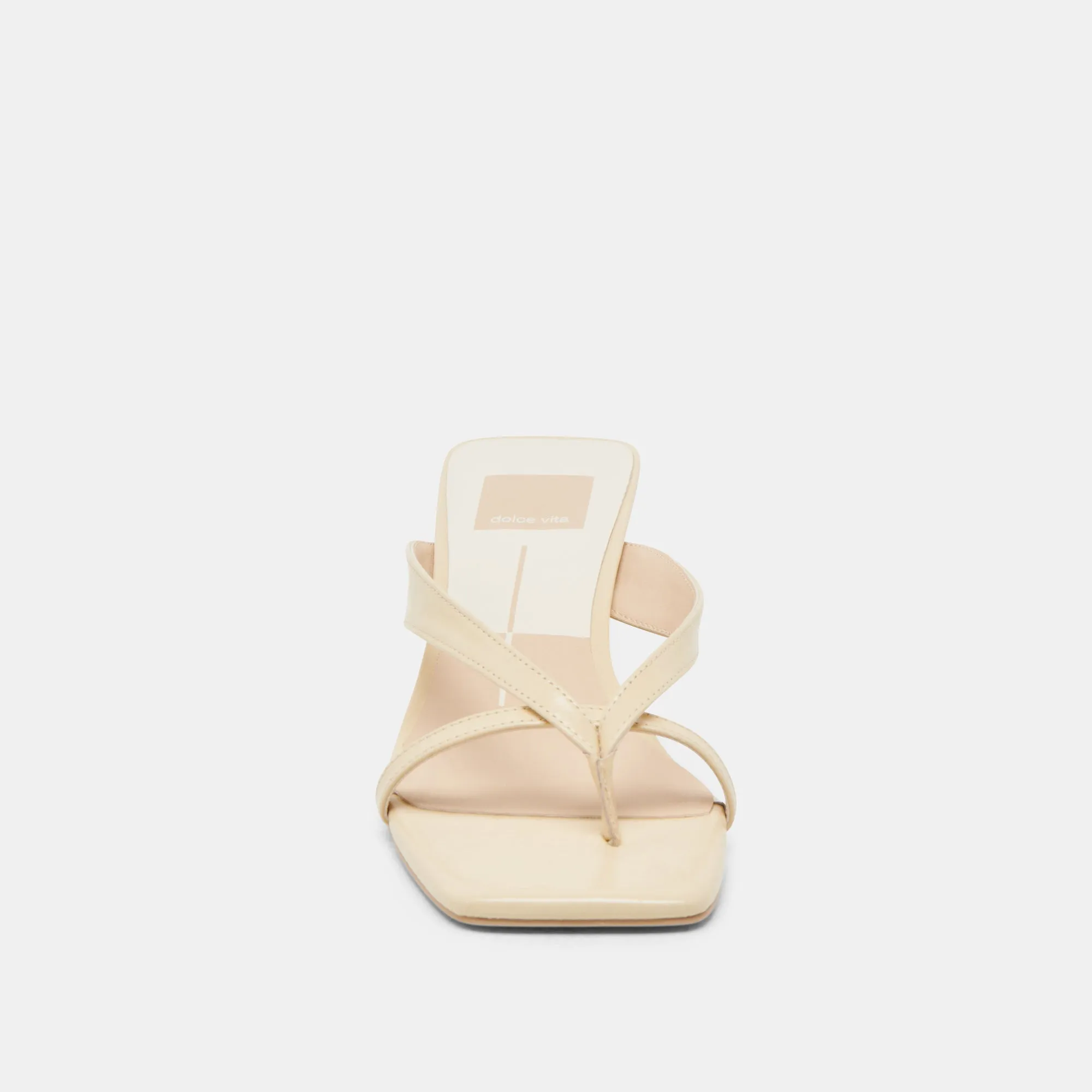 BREVEL TALONS LÉGERS EN CUIR JAUNE CLAIR