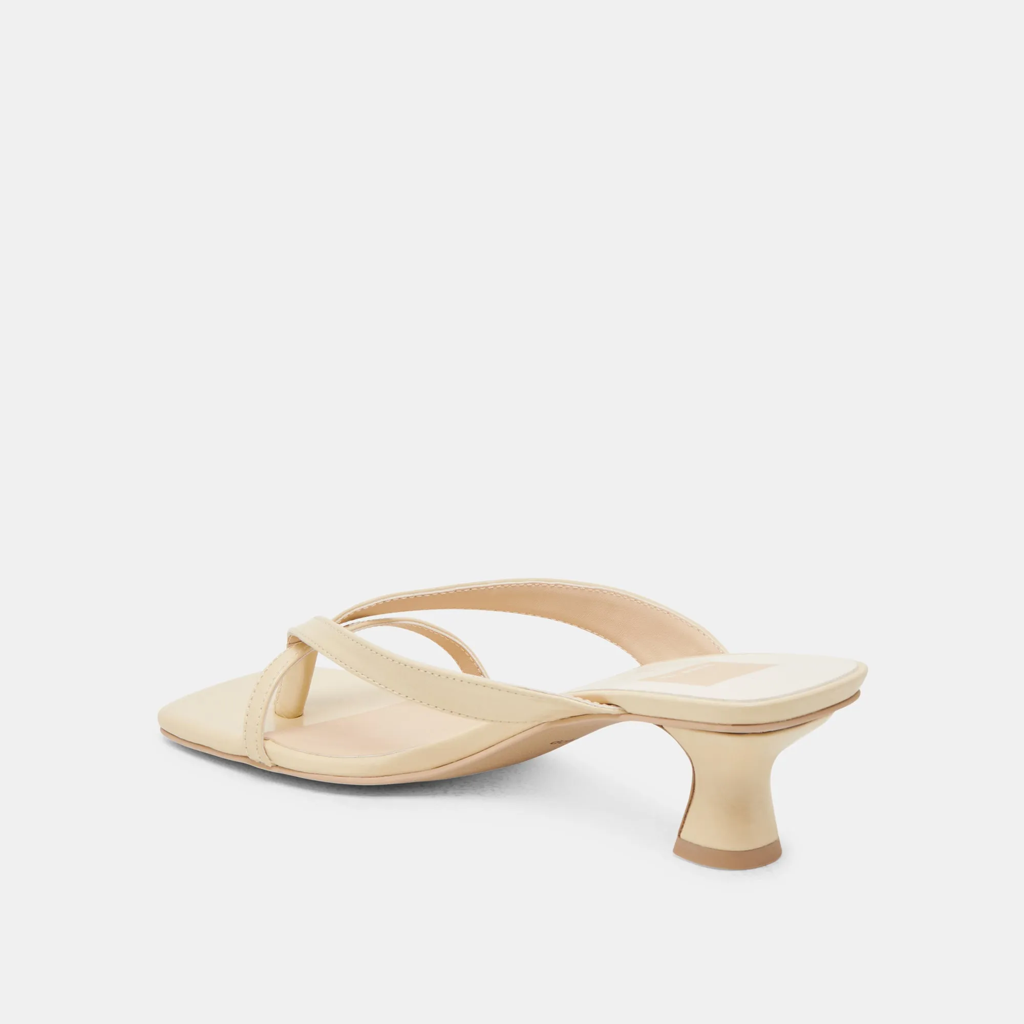 BREVEL TALONS LÉGERS EN CUIR JAUNE CLAIR