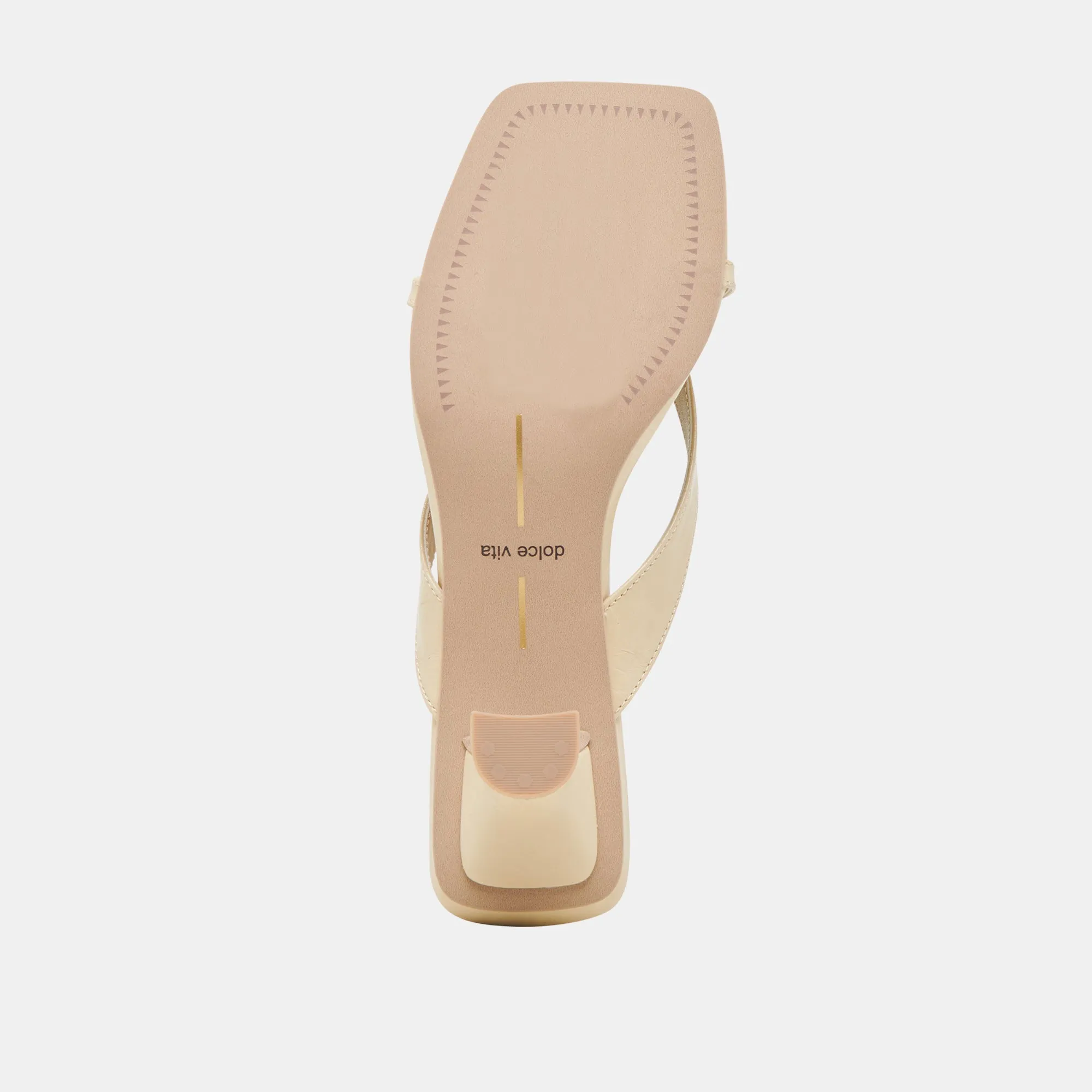 BREVEL TALONS LÉGERS EN CUIR JAUNE CLAIR