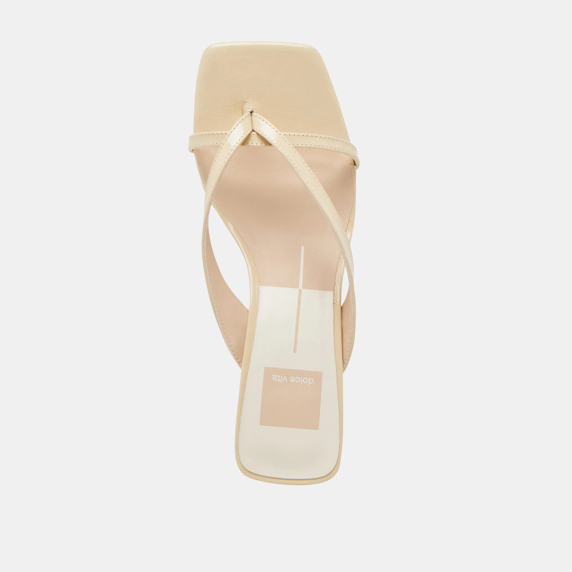 BREVEL TALONS LÉGERS EN CUIR JAUNE CLAIR