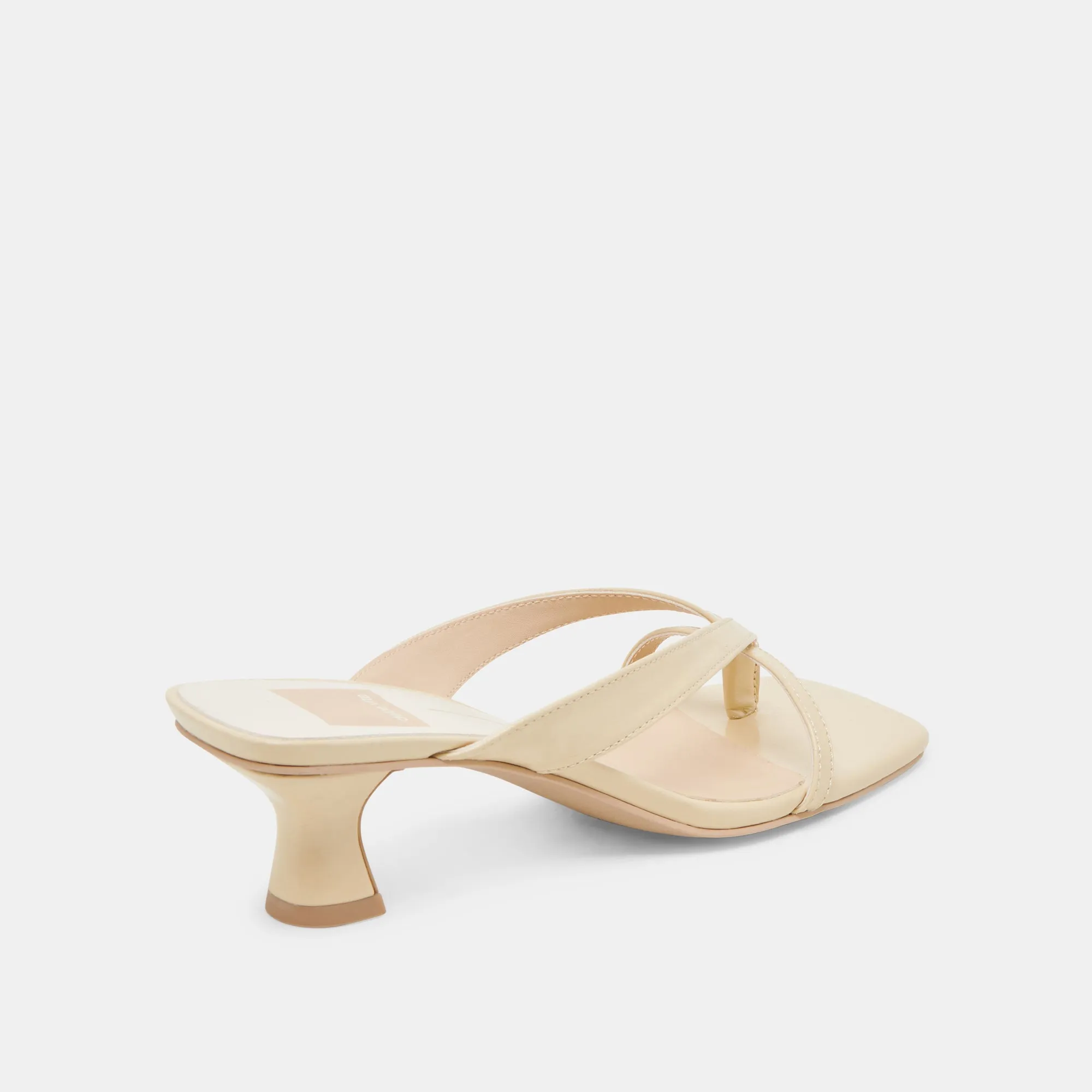 BREVEL TALONS LÉGERS EN CUIR JAUNE CLAIR