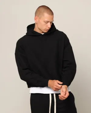 Carré Blanc Sweat à capuche oversize noir