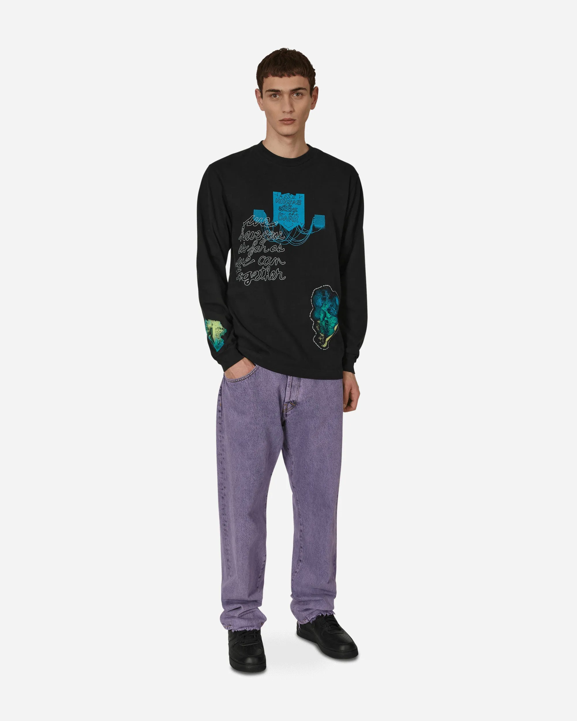 Cauleen Smith T-shirt manches longues Ninjas Dans L'Obscurité Noir