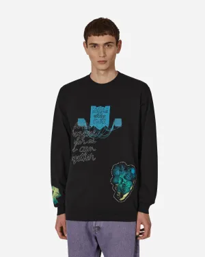 Cauleen Smith T-shirt manches longues Ninjas Dans L'Obscurité Noir