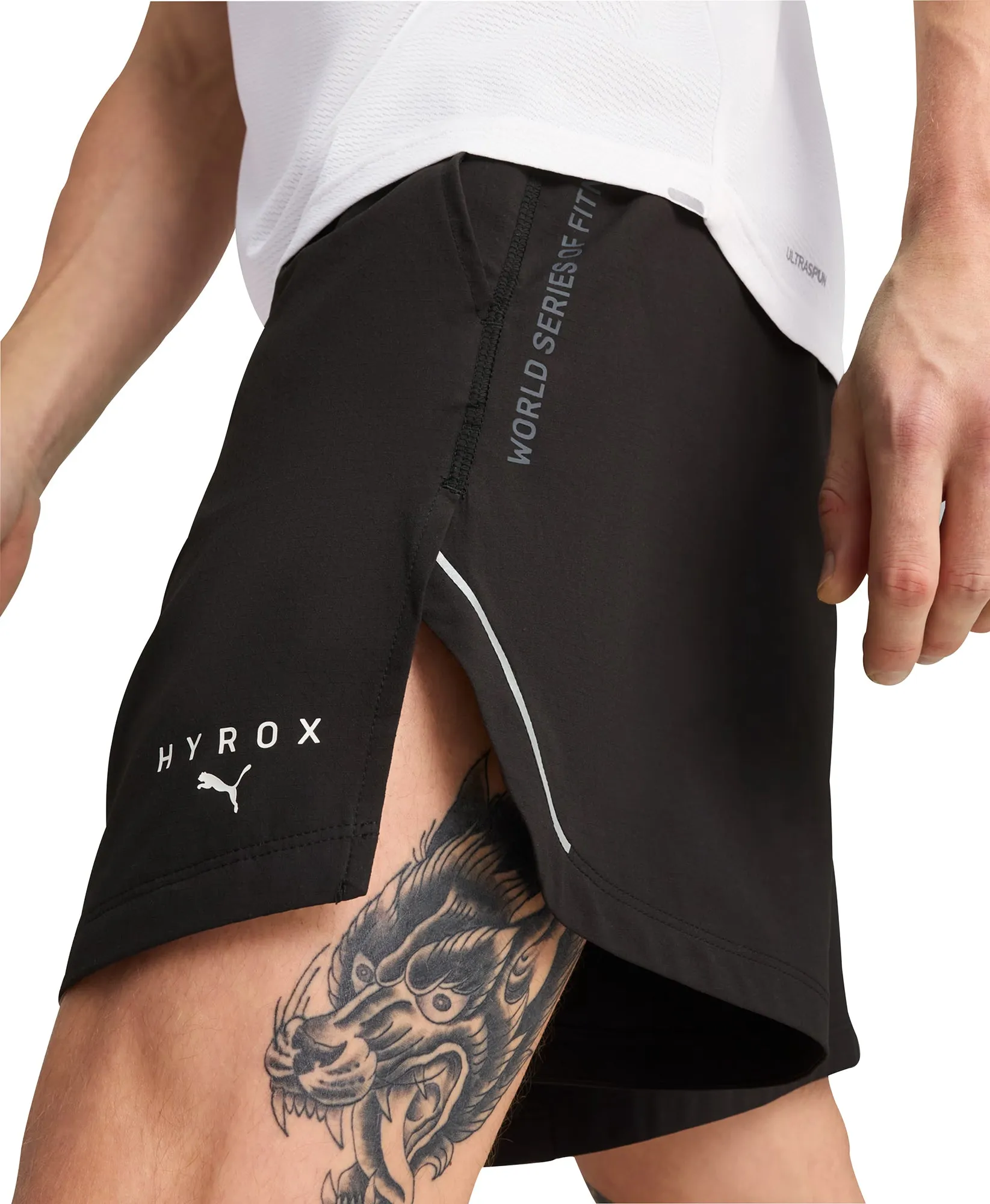 Vêtements Puma Homme Short d'entraînement Puma X HYROX Ultraweave 6 Pouces pour Hommes - Noir