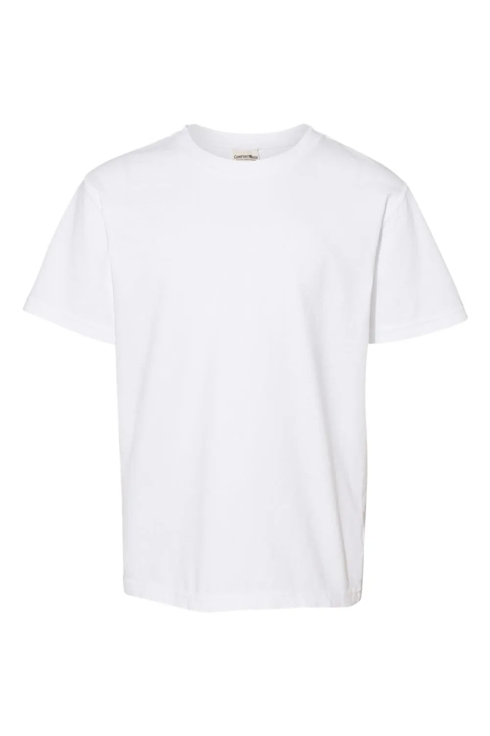 T-shirt à manches courtes et col rond ComfortWash par Hanes pour jeunes - Blanc