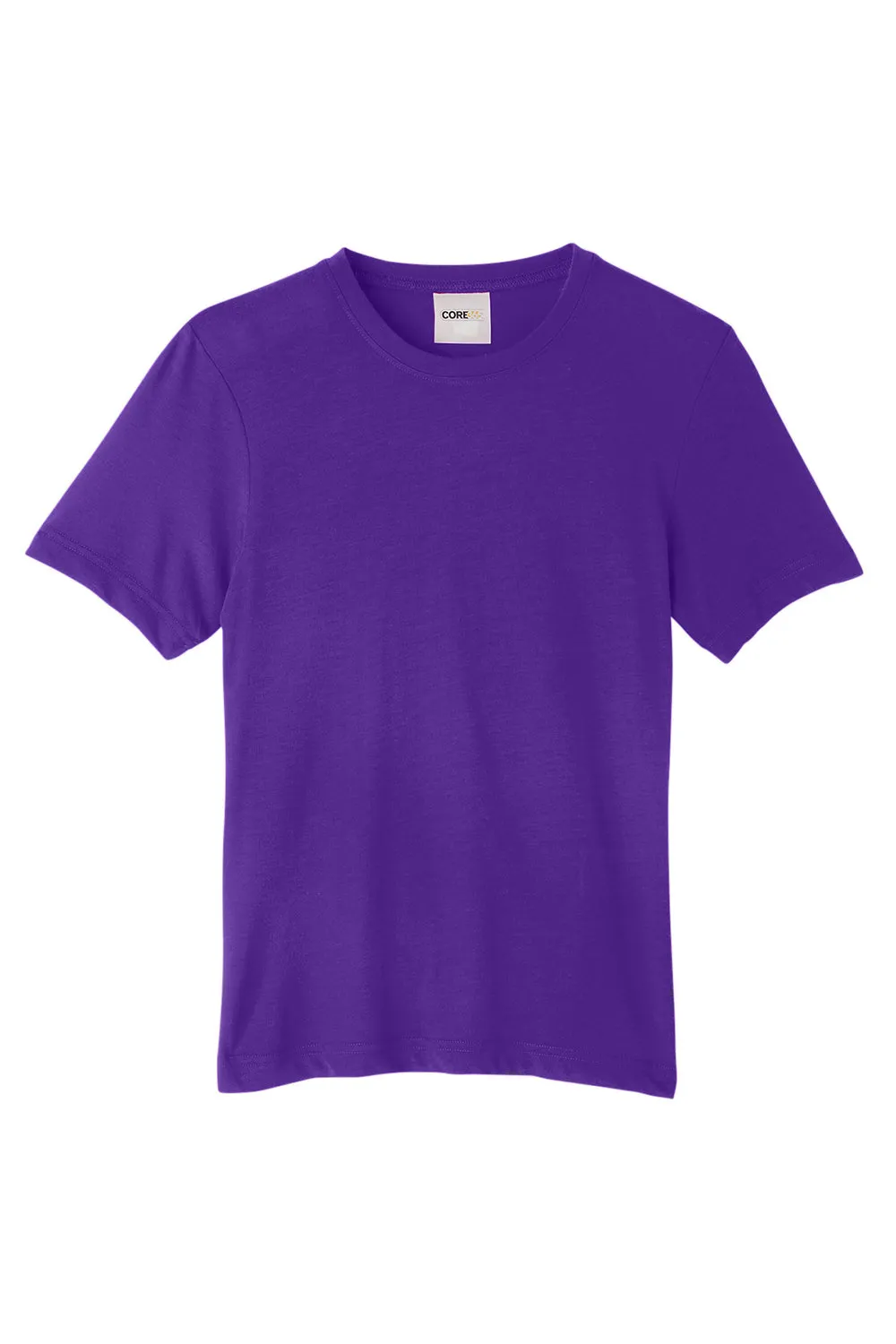 Core 365 Youth Fusion ChromaSoft T-shirt à manches courtes col rond performante et évacuant l'humidité - Campus Purple