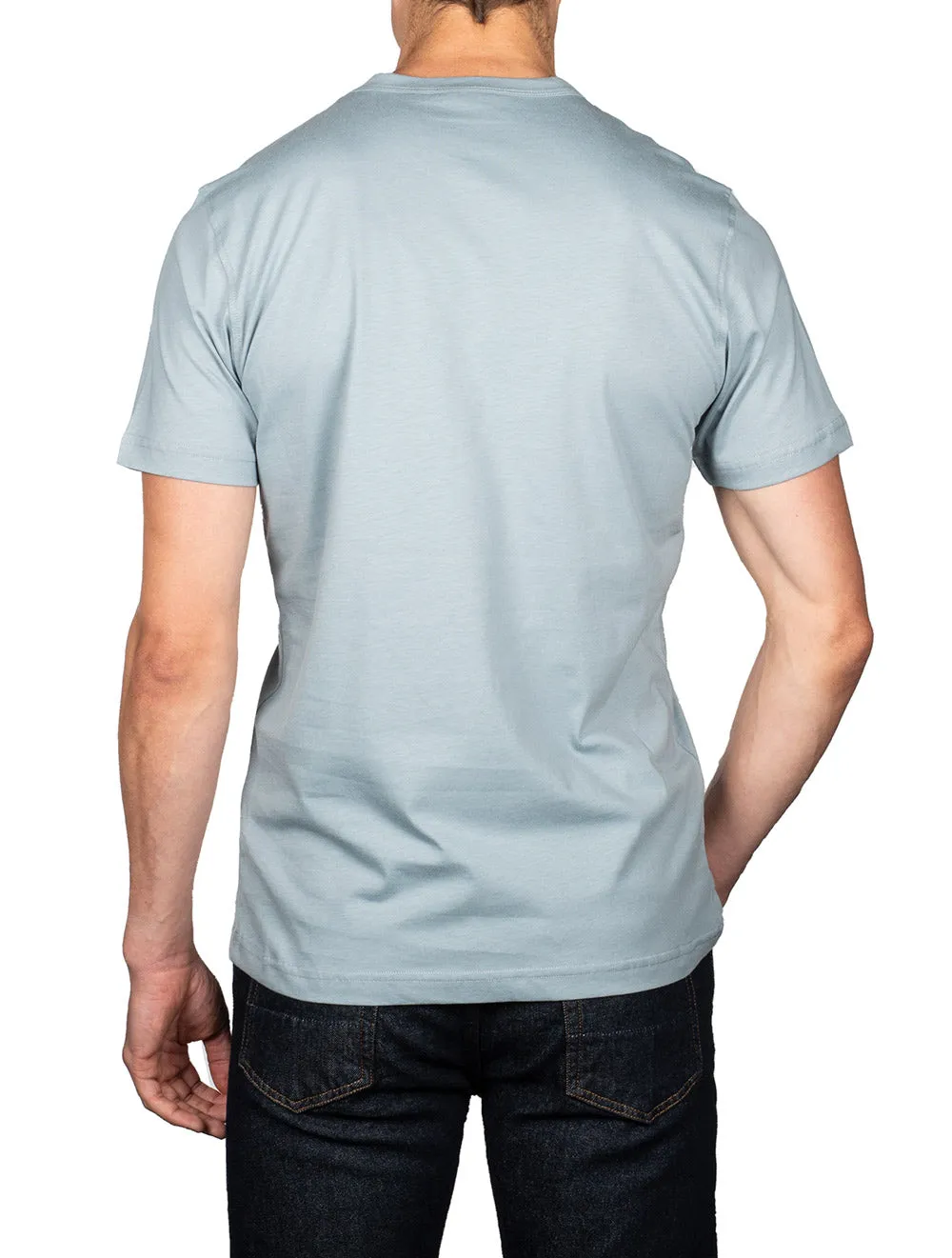 T-shirt en coton Bleu Arctique