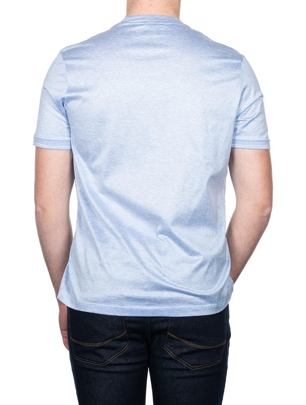 T-Shirt d'Équipage Bleu