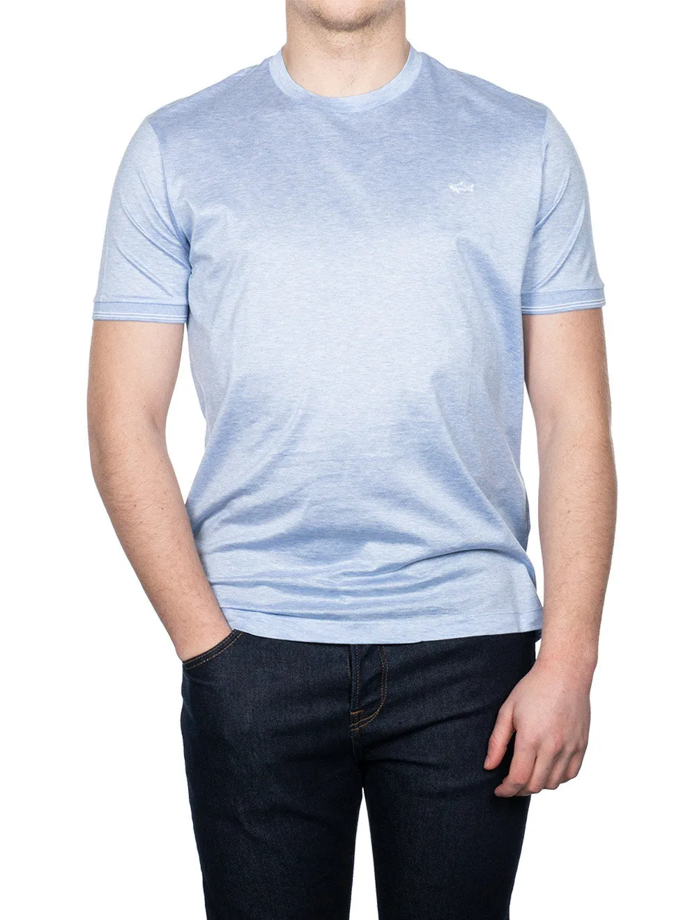 T-Shirt d'Équipage Bleu