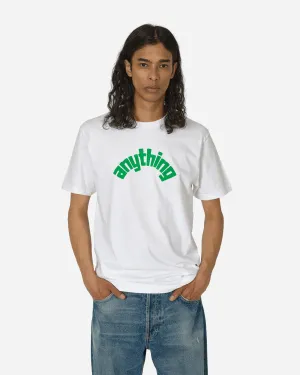 T-shirt à logo courbé Blanc / Vert