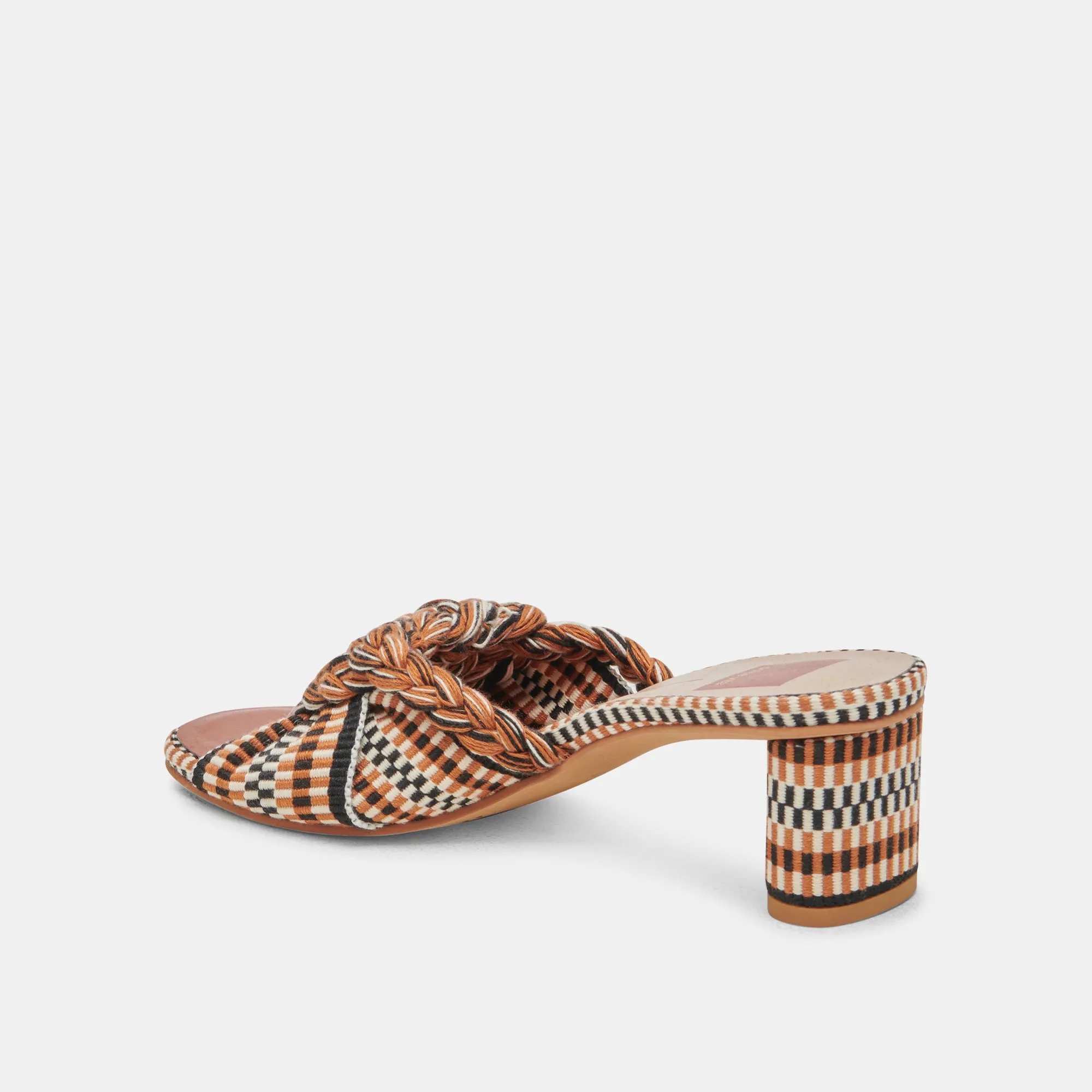 DALLIE TALONS BEIGE MULTICOLORE TISSÉ