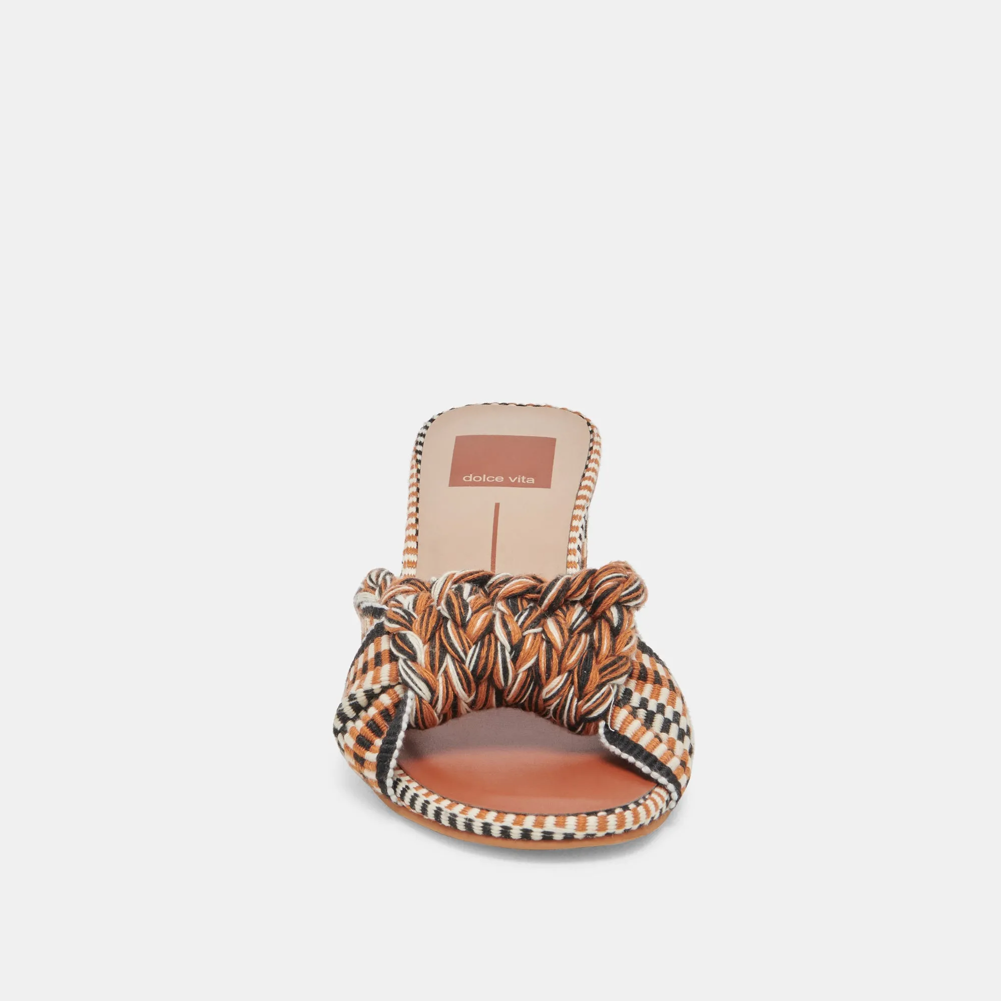 DALLIE TALONS BEIGE MULTICOLORE TISSÉ