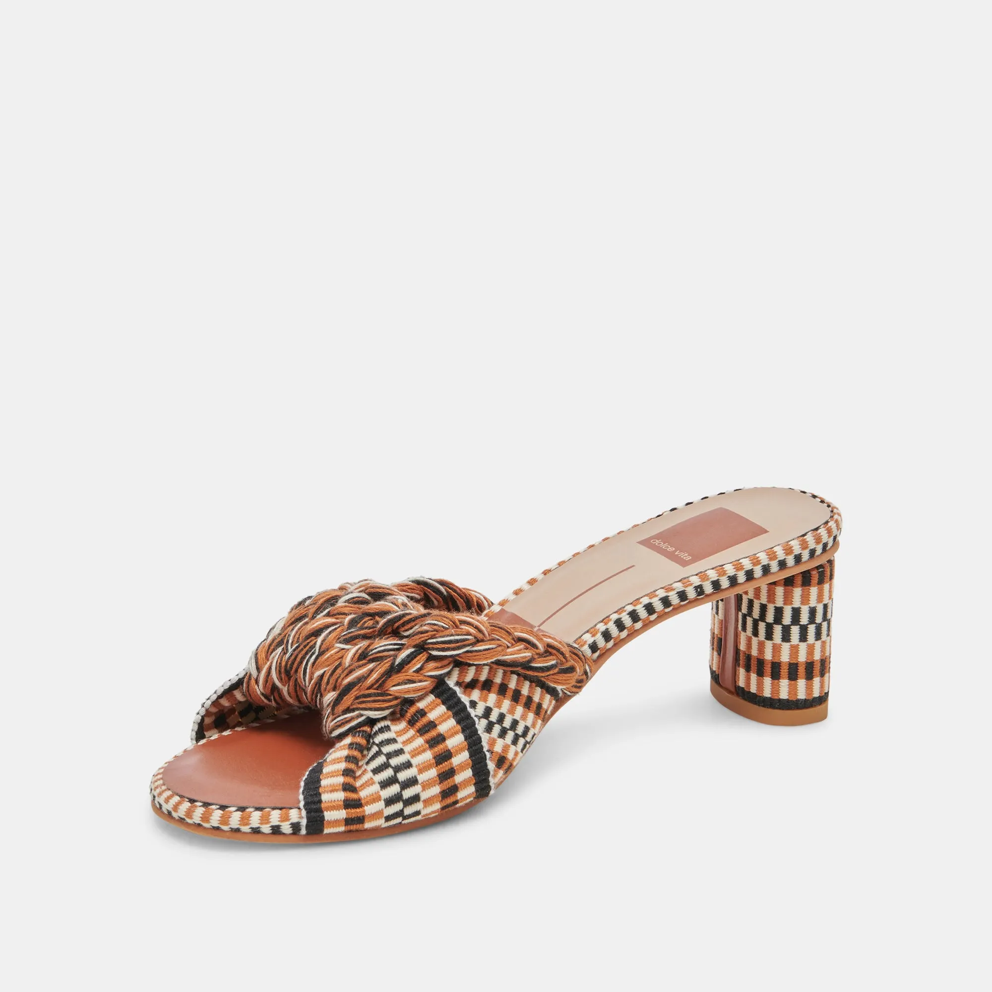 DALLIE TALONS BEIGE MULTICOLORE TISSÉ