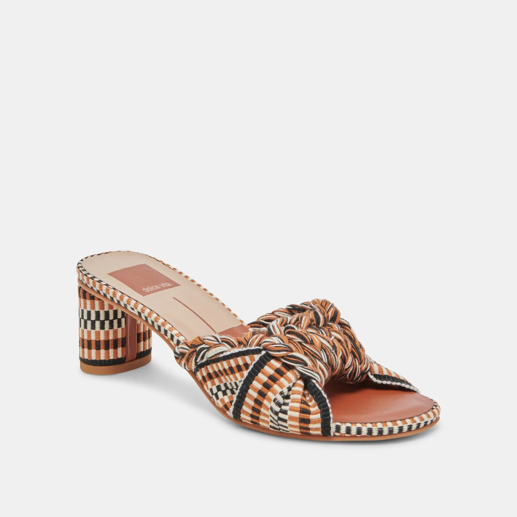 DALLIE TALONS BEIGE MULTICOLORE TISSÉ