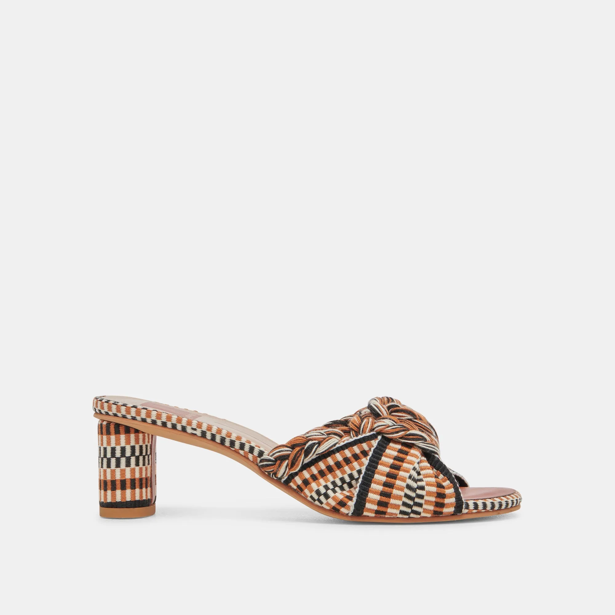 DALLIE TALONS BEIGE MULTICOLORE TISSÉ