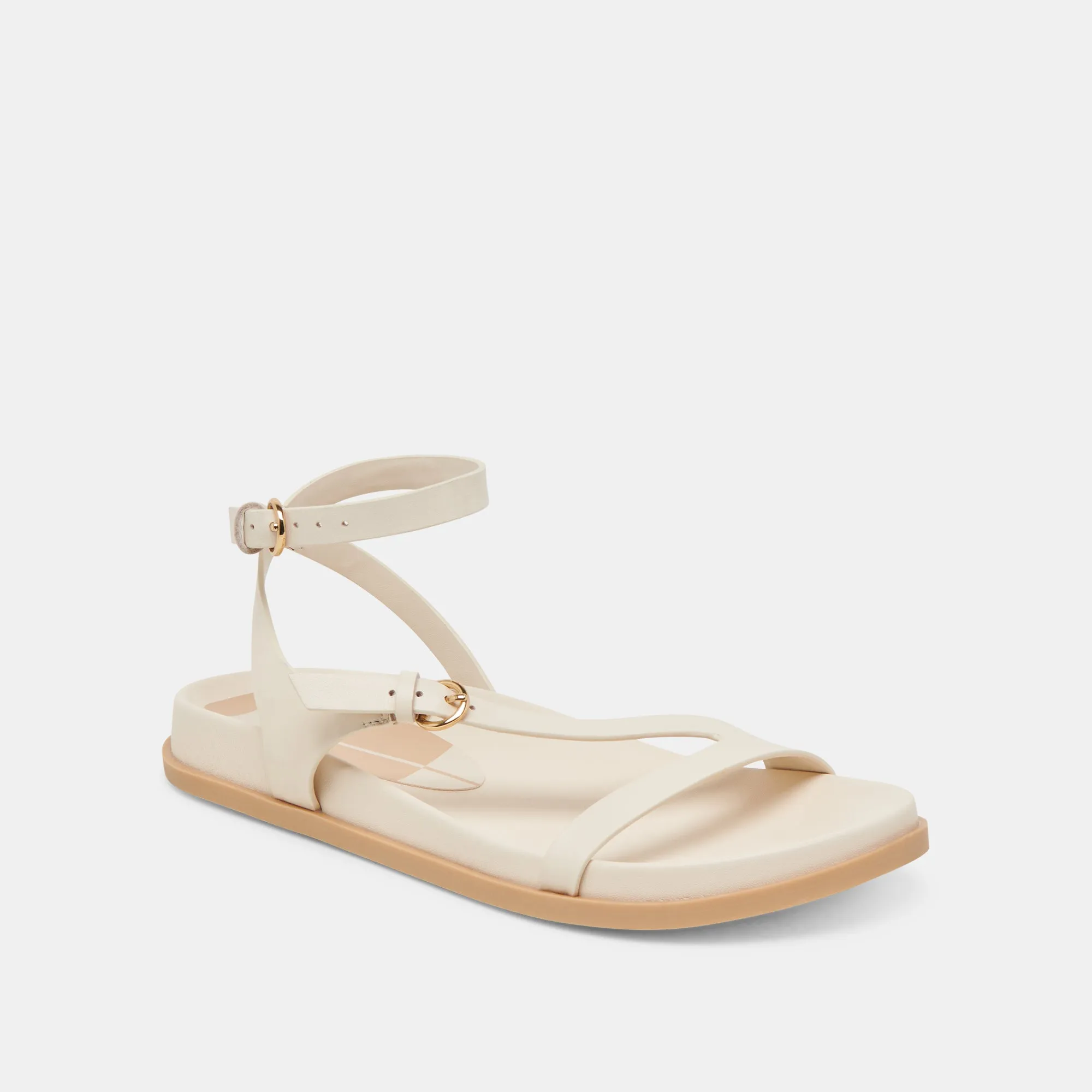 SANDALES DARLIS EN CUIR BONE