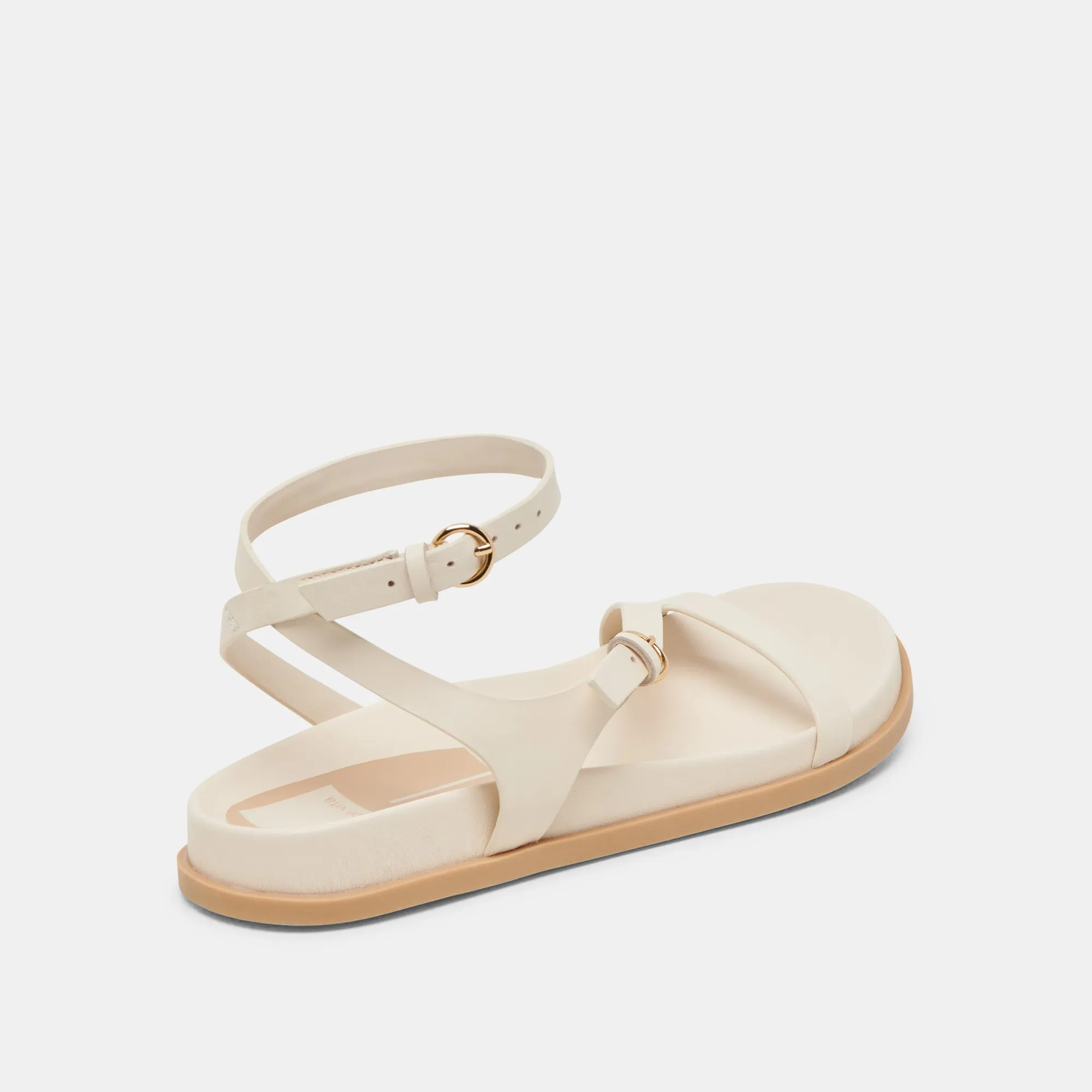 SANDALES DARLIS EN CUIR BONE