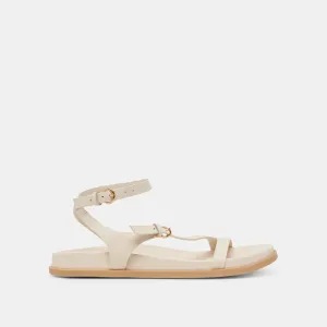 SANDALES DARLIS EN CUIR BONE