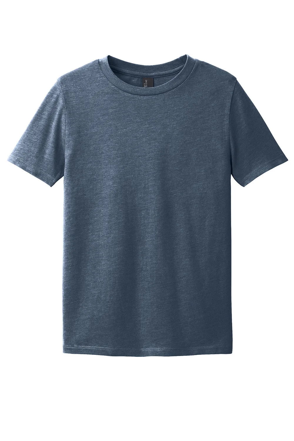 T-shirt à manches courtes et col rond District Youth Perfect Blend CVC - Bleu marine chiné