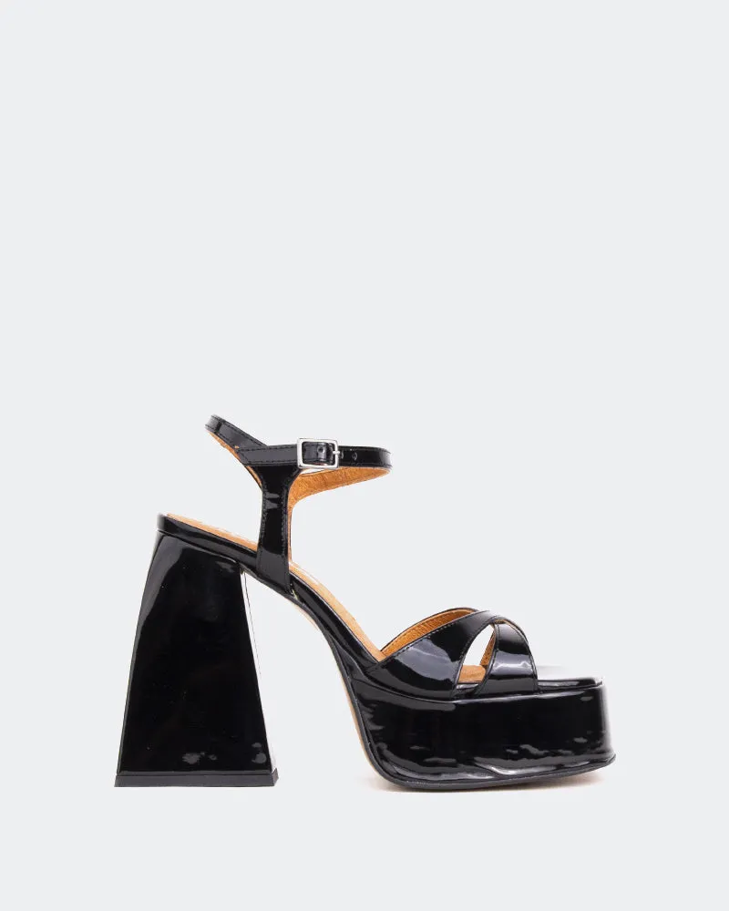 Noir Verni Infini/Black Patent Sans Fin