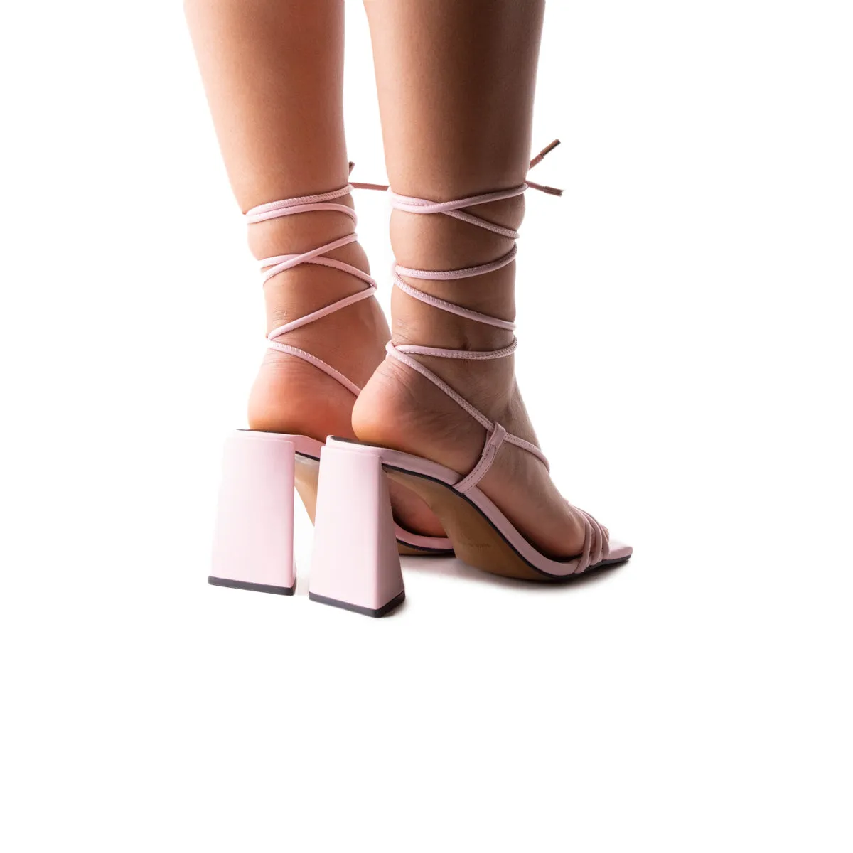 Filomena Cuir Rose Clair