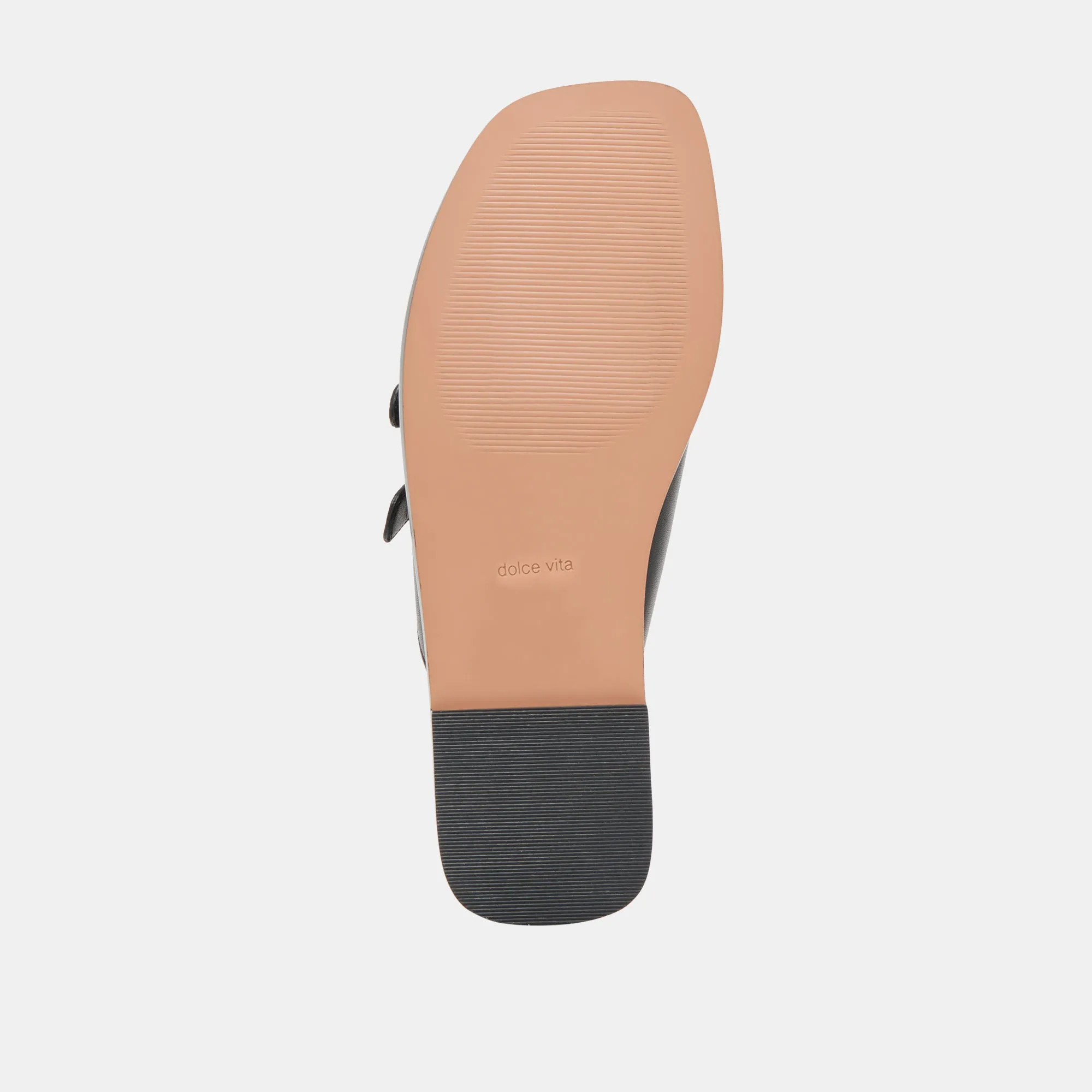 SANDALES FIN EN CUIR NOIR