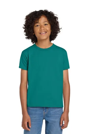 T-shirt à manches courtes et col rond pour jeunes Gildan DryBlend absorbant l'humidité - Vert Dôme de Jade