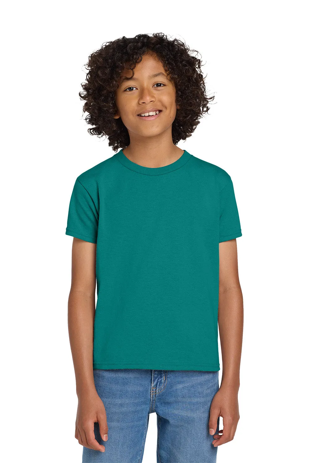 T-shirt à manches courtes et col rond pour jeunes Gildan DryBlend absorbant l'humidité - Vert Dôme de Jade